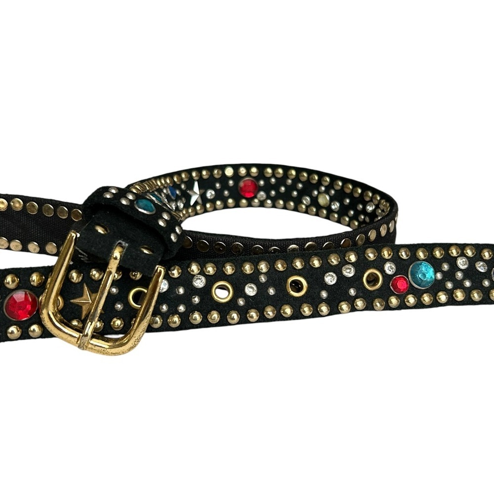 Free People Black Studded Suede Belt - Picture 6 of 10
